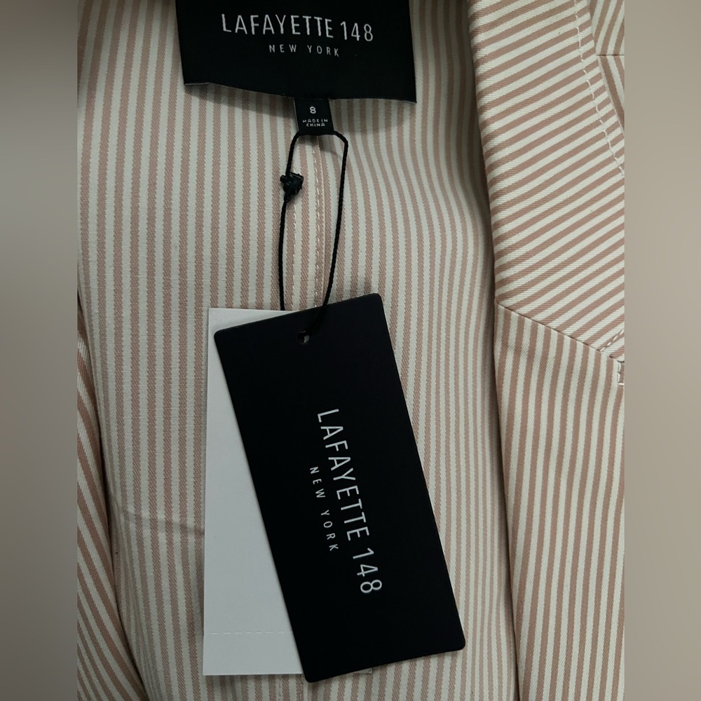 Lafayette 148 New York Boston Micro Stripe Blazer NWT - Picture 8 of 14